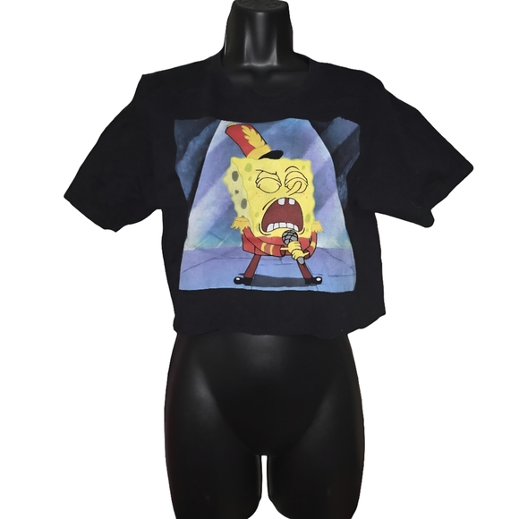 SpongeBob Squarepants Other - ❤️SpongeBob Graphic Cropped Tee Shirt☆